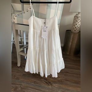 Zara White Gauzy Dress